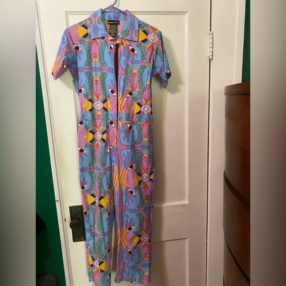 Nooworks Mucci print coveralls jumpsuit S
